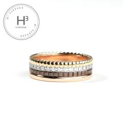 �u�V������ BOUCHERON �L���g�� �N���V�b�N �_�C�������h �����O �X���[�� �L���g�������O QUATRE CLASSIQUE �����O �w�� 750YG �S�[���h