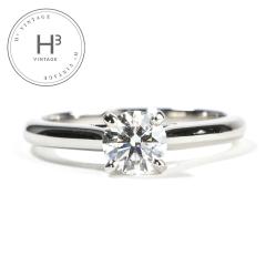 �J���e�B�G Cartier �\���e�[�������O�@�u�����A���g�J�b�g �_�C�������h �\���e�[��1895 1895 �����O �w�� Pt950 �V���o�[ ��