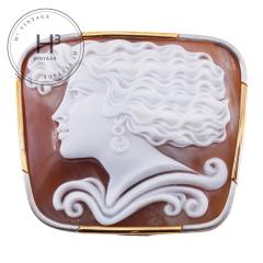 �J�����p�����[�e�B Carlo Parlati �J�����E�p�����[�e�B �u���[�` �R�T�[�W�� K18/Pt900 �V�F���J���I