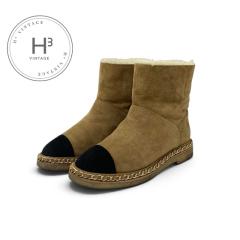 �V���l�� CHANEL �u�[�c �V���[�g�u�[�c �C �V���[�Y �X�G�[�h ���[�g�� �u���E�� �R�R�}�[�N �`�F�[��