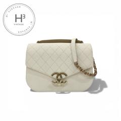 �V���l�� CHANEL �o�b�O �V�����_�[�o�b�O �L���r�A�X�L�� �z���C�g �S�[���h �R�R�}�[�N �}�g���b�Z �V���O���t���b�v �`�F�[��