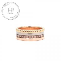 �u�V������ BOUCHERON �����O �X���[�� QUATRE CLASSIQUE �L���g�� �N���V�b�N �����O �w�� 18K�C�G���[�S�[���h 18K�z���C�g�S�[���h