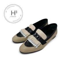 �G�����X HERMES �����C���� ���[�t�@�[ �v�C �C �V���[�Y ���U�[ �x�[�W�� �u���b�N �z���C�g H���� �R���X�^���X �t�����W ���J�V��