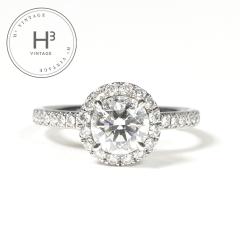 �n���[�E�B���X�g�� HARRY WINSTON ���E���h�J�b�g�E�}�C�N���p���F�E�����O The One by Harry Winston �����O �w�� Pt950 �V���o�[ ��
