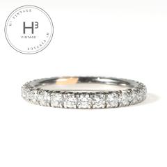�J���e�B�G Cartier �G�^���Z�� �h�D �J���e�B�G �E�F�f�B���O �����O ETINCELLE DE CARTIER WEDDING BAND �����O �w�� Pt950 �V���o�[ 
