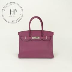 �G�����X HERMES �o�[�L��30 �o�[�L�� 30 �o�b�O �g�[�g�o�b�O �g�������N���}���X �g�X�J Tosca �s���N Pink �V���o�[���� �n���h�o�b�O