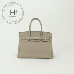 �G�����X HERMES �o�[�L��30 �o�[�L�� 30 �o�b�O �g�[�g�o�b�O �g�S �g�D���e�B�G�[���O���[ Gristourterelle �O���[ Gray �V���o�[����