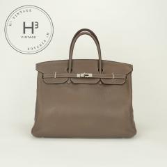 �G�����X HERMES �o�[�L��40 �o�[�L�� 40 �o�b�O �g�[�g�o�b�O �g�������N���}���X �G�g�D�[�v Etoupe �O���[ Gray �V���o�[����