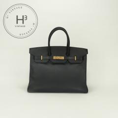 �G�����X HERMES �o�[�L��35 �o�[�L�� 35 �o�b�O �g�[�g�o�b�O �A���f���k �m���[�� Noir �u���b�N Black �� �S�[���h���� �n���h�o�b�O