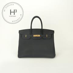 �G�����X HERMES �o�[�L��35 �o�[�L�� 35 �o�b�O �g�[�g�o�b�O �g�S �m���[�� Noir �u���b�N Black �� �S�[���h���� �n���h�o�b�O