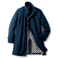 BURBERRY バーバリー イタリア製 ステンカラーコート 50 ネイビー