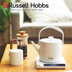 Russell Hobbs ���b�Z���z�u�X T Kettle (T �P�g��) �z���C�g 7106JP-WH �������� �d�C�P�g�� 0.6L �R�[�h���X ���x���� �ۉ� �J�t�F