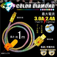 �y�݌ɏ����z�}���[�d�Ή� �J���[�_�C�������h USB�P�[�u�� Lightning Type-C iPhone �A�C�t�H�� iPad android �A���h���C�h ���i�� �i�C