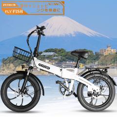 2025年最新型】FLYFISH 電動アシスト自転車折り畳み ファットバイク