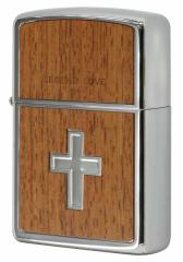 Zippo Wb|C^[ Wood Plate Cross LEGEND LOVE ؓ\ WFh u NX LL-C [։