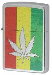 Zippo Wb|C^[ Marijuana Leaf Series }t@i Rasta Leaf Z207-112482 [։