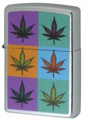 Zippo Wb|C^[ Marijuana Leaf Series }t@i Colorful Leaves Z207-112483 [։