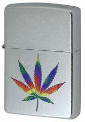 Zippo Wb|C^[ Marijuana Leaf Series }t@i Rainbow Leaf Z207-112500 [։