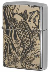 Zippo Wb|C^[ 200 Flat Bottom Metal Paint Plate 2MPP-Carp GY GP [։