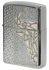 Zippo Wb|C^[ ARMOR A[}[ BULL  Y Silver Plate SV WH