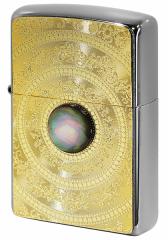 Zippo Wb|C^[ Mother of Pearl 200 Flat Bottom Metal Paint Plate L S[hv[g 2MP-MoP BK GP [։