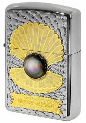Zippo Wb|C^[ ARMOR A[}[ Mother of Pearl L BK