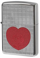 Zippo Wb|C^[ TITANIUM COATING Heart Rose `^j[R[eBO [Yn[g Silver TC-S [։