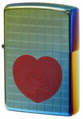 Zippo Wb|C^[ TITANIUM COATING Heart Rose `^j[R[eBO [Yn[g Rainbow TC-R [։