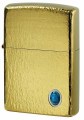 Zippo Wb|C^[ TITANIUM COATING Hammer Tone Turquoise Gold HT-G