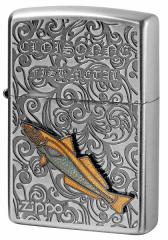 Zippo Wb|C^[ VMX  Be[W 󃁃^ C Vintage Cloisonne fish metal Salt Water Fish AN-VMX v[