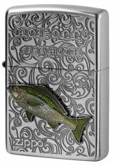 Zippo Wb|C^[ Vintage Cloisonne fish metal Salt Water Fish Be[W 󃁃^ AN-CTL [։