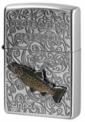 Zippo Wb|C^[ uEgEg Be[W 󃁃^ W Vintage Cloisonne fish metal Fresh Water Fish AN-uEg