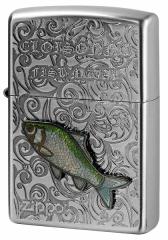 Zippo Wb|C^[ Vintage Cloisonne fish metal Fresh Water Fish Be[W 󃁃^ AN-wui [։