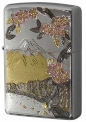 Zippo Wb|C^[ d Electroforming xm FUJI SAKURA [։