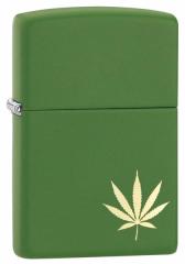 Zippo Wb|C^[ Counter Culture Marijuana Leaf On The Side 29588 [։