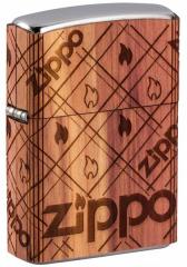 Zippo Wb|C^[ WOODCHUCK USA Zippo Cedar Wrap 49331