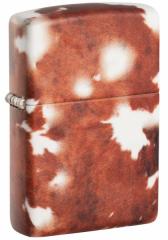 Zippo Wb|C^[ Cow Hide Brown White 48216 [։