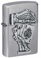 Zippo Wb|C^[ Dead Mans Hand Emblem Design 49536 [։