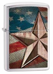 Zippo Wb|C^[ Retro Star and Flag 28653 [։