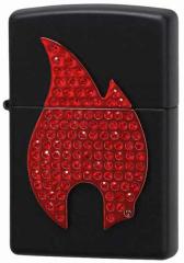 Zippo Wb|C^[ Flame Emblem with Red Crystals 29106 [։