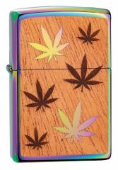 Zippo Wb|C^[ Woodchuck Weed Leaves 29903