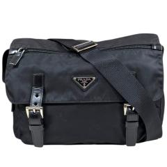 プラダ ショルダーバッグ リナイロン 2VZ092 ブラック ユニセックス PRADA  中古 PRADA（プラダ） ショルダーバッグ リナイロン 2VZ092 ブラック ユニ