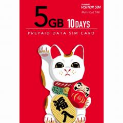 日本通信 b-mobile VISITOR SIM 5GB/10days Prepaid(マルチカットSIM) BM-VSC2-