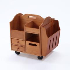 シービージャパン ワゴン 2段 グレージュ [完成品] キャスターを