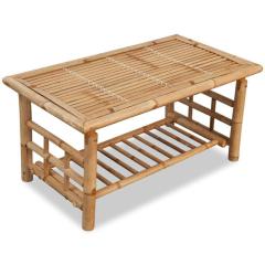 vidaXL コーヒーテーブル 天然　50x90x30mm vidaXL コーヒーテーブル 竹製 90x50x45cm家具テーブルアクセント