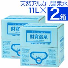 水 ミネラルウォーター 温泉水 財宝 11リットル 2箱 送料無料 みず シリカ水 天然水 11l 軟水 お水 バッグインボックス 鹿児島 財寶温泉