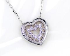 �y���_���g�@�l�b�N���X�@�_�C�������h�@0.06ct�@10���@�z���C�g�S�[���h�@K10�@WG�@�n�[�g�@���f�B�[�X�@�A�N�Z�T���[�@�W���G���[�@�M