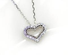 �y���_���g�@�l�b�N���X�@�_�C�������h�@0.11ct�@10���@�z���C�g�S�[���h�@K10�@WG�@�n�[�g�@���f�B�[�X�@�A�N�Z�T���[�@�W���G���[�@�M