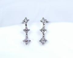 �s�A�X�@�_�C�������h�@0.14ct�@18���@�z���C�g�S�[���h�@�s���N�S�[���h�@K18�@WG�@PG�@�X���[�X�g�[���@3�X�g�[���@3�΁@���f�B�[�X�@