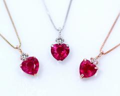 �y���_���g�@�l�b�N���X�@�_�C�������h�@���r�[�@0.03ct�@0.5ct�@10���@�z���C�g�S�[���h�@�s���N�S�[���h�@K10�@WG�@PG�@�n�[�g�@���f�B